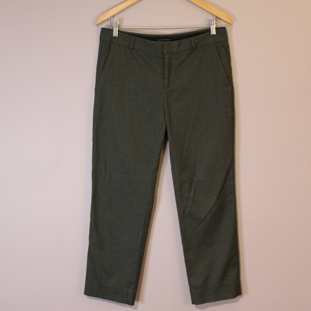 Banana Republic Avery Trousers in Heather Forest Green
